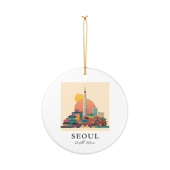 Seoul South Korea Ornament: Unique Seoul Souvenir, Seoul South Korea Xmas Decor, and Authentic Seoul Gift
