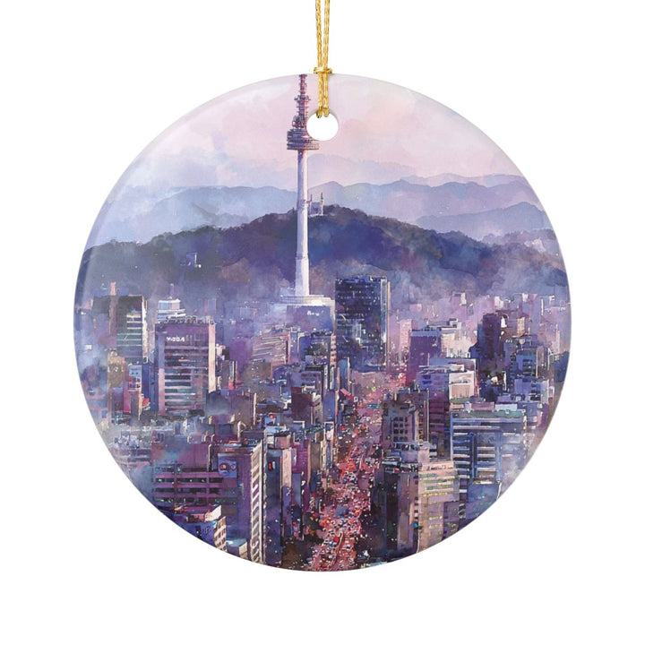 Seoul South Korea Ornament: Unique Seoul Souvenir, Seoul South Korea Xmas Decor, and Authentic Seoul Gift