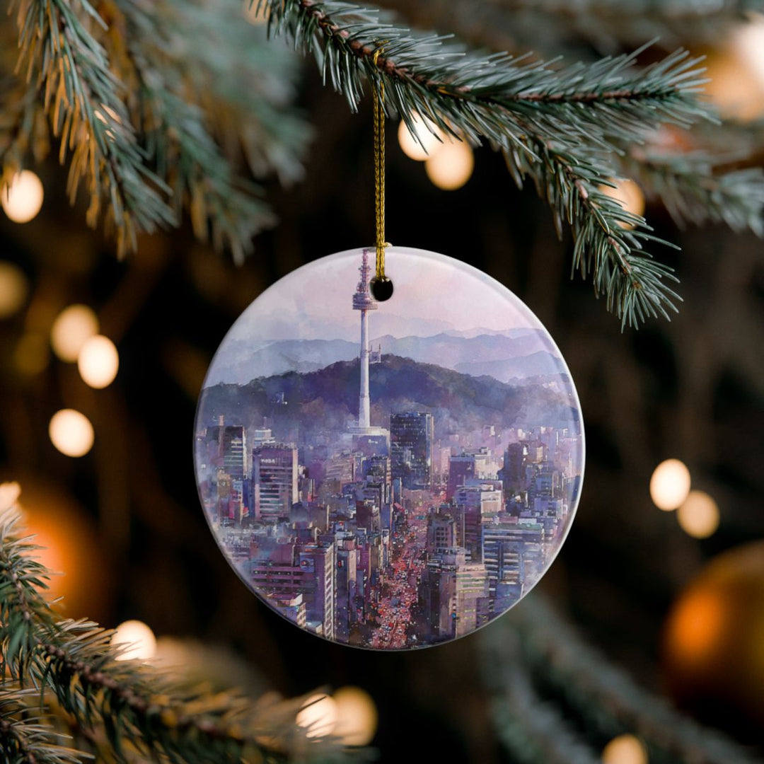 Seoul South Korea Ornament: Unique Seoul Souvenir, Seoul South Korea Xmas Decor, and Authentic Seoul Gift