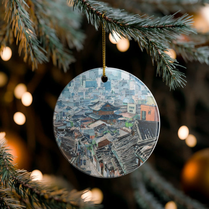 Seoul South Korea Ornament: Unique Seoul Souvenir, Seoul South Korea Xmas Decor, and Authentic Seoul Gift
