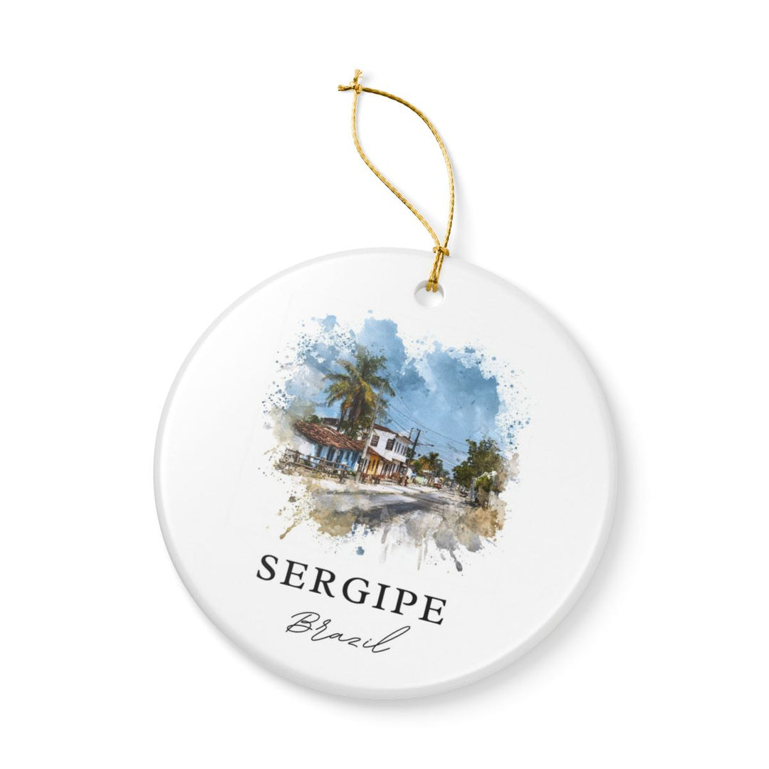 Sergipe City Brazil Ornament: Unique Sergipe City Souvenir, Sergipe City Brazil Xmas Decor, and Authentic Sergipe City Gift