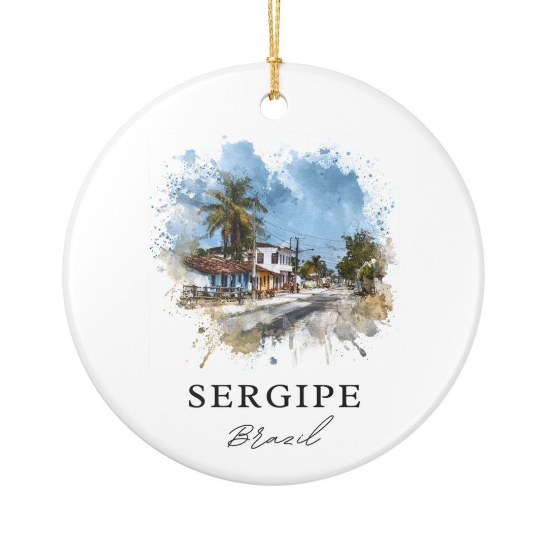 Sergipe City Brazil Ornament: Unique Sergipe City Souvenir, Sergipe City Brazil Xmas Decor, and Authentic Sergipe City Gift