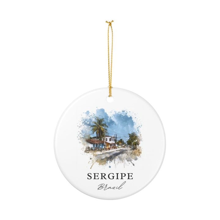 Sergipe City Brazil Ornament: Unique Sergipe City Souvenir, Sergipe City Brazil Xmas Decor, and Authentic Sergipe City Gift