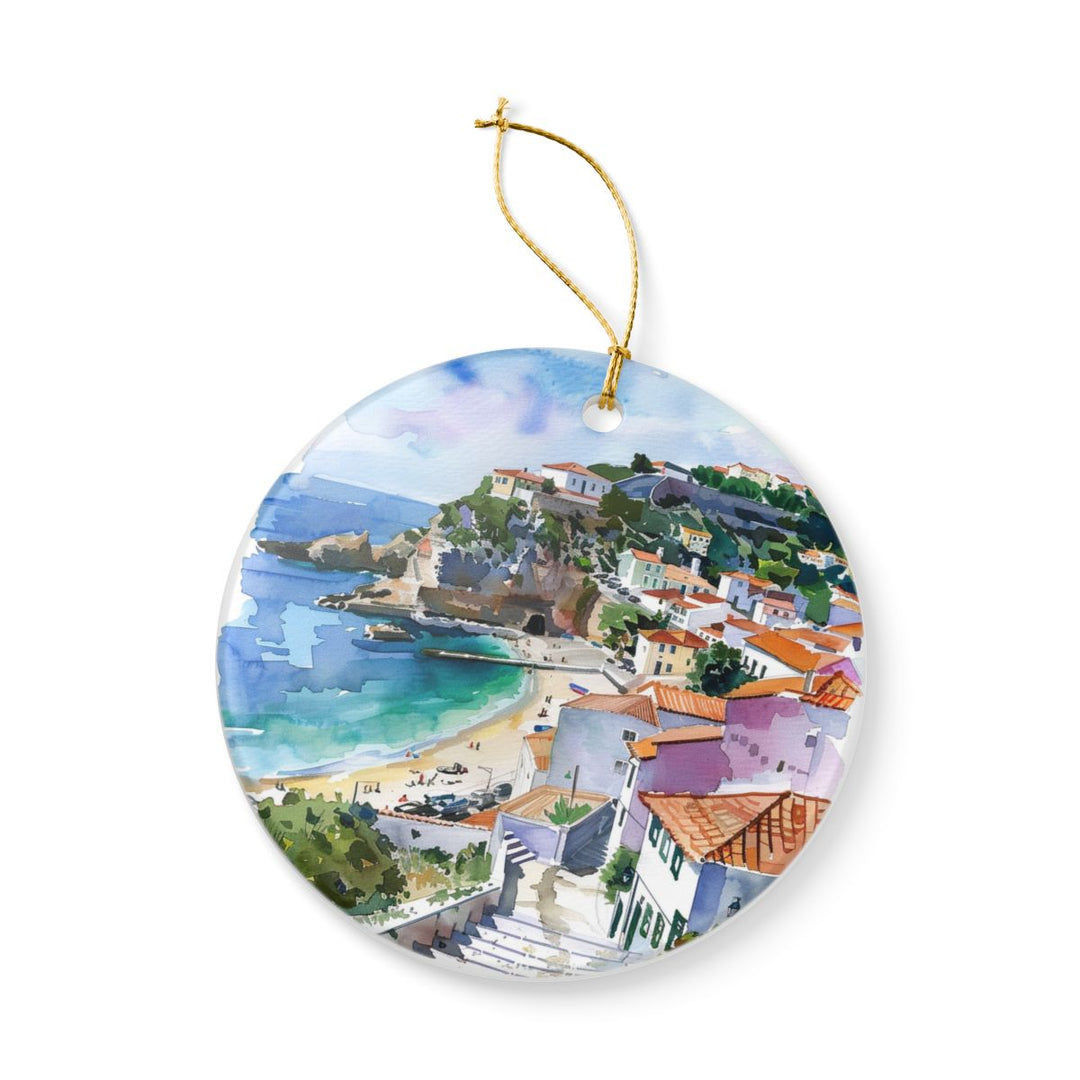 Sesimbra Portugal Ornament: Unique Sesimbra Portugal Souvenir, Sesimbra Portugal Xmas Decor, and Authentic Sesimbra Portugal Gift