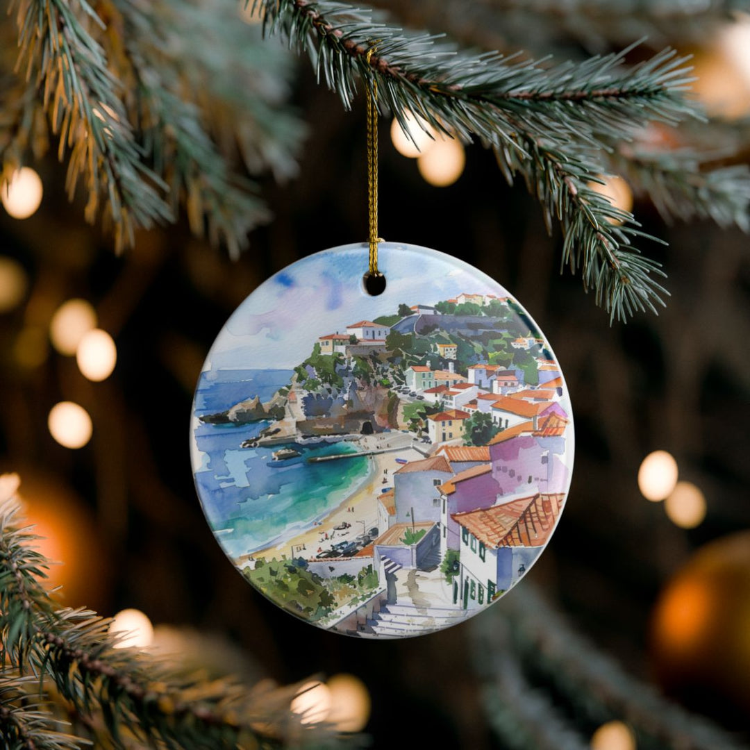 Sesimbra Portugal Ornament: Unique Sesimbra Portugal Souvenir, Sesimbra Portugal Xmas Decor, and Authentic Sesimbra Portugal Gift