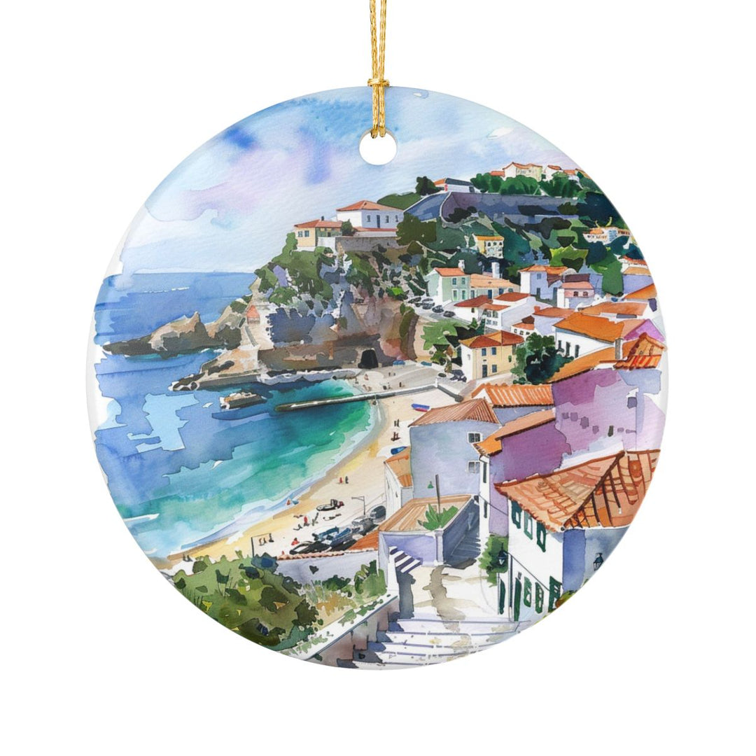 Sesimbra Portugal Ornament: Unique Sesimbra Portugal Souvenir, Sesimbra Portugal Xmas Decor, and Authentic Sesimbra Portugal Gift
