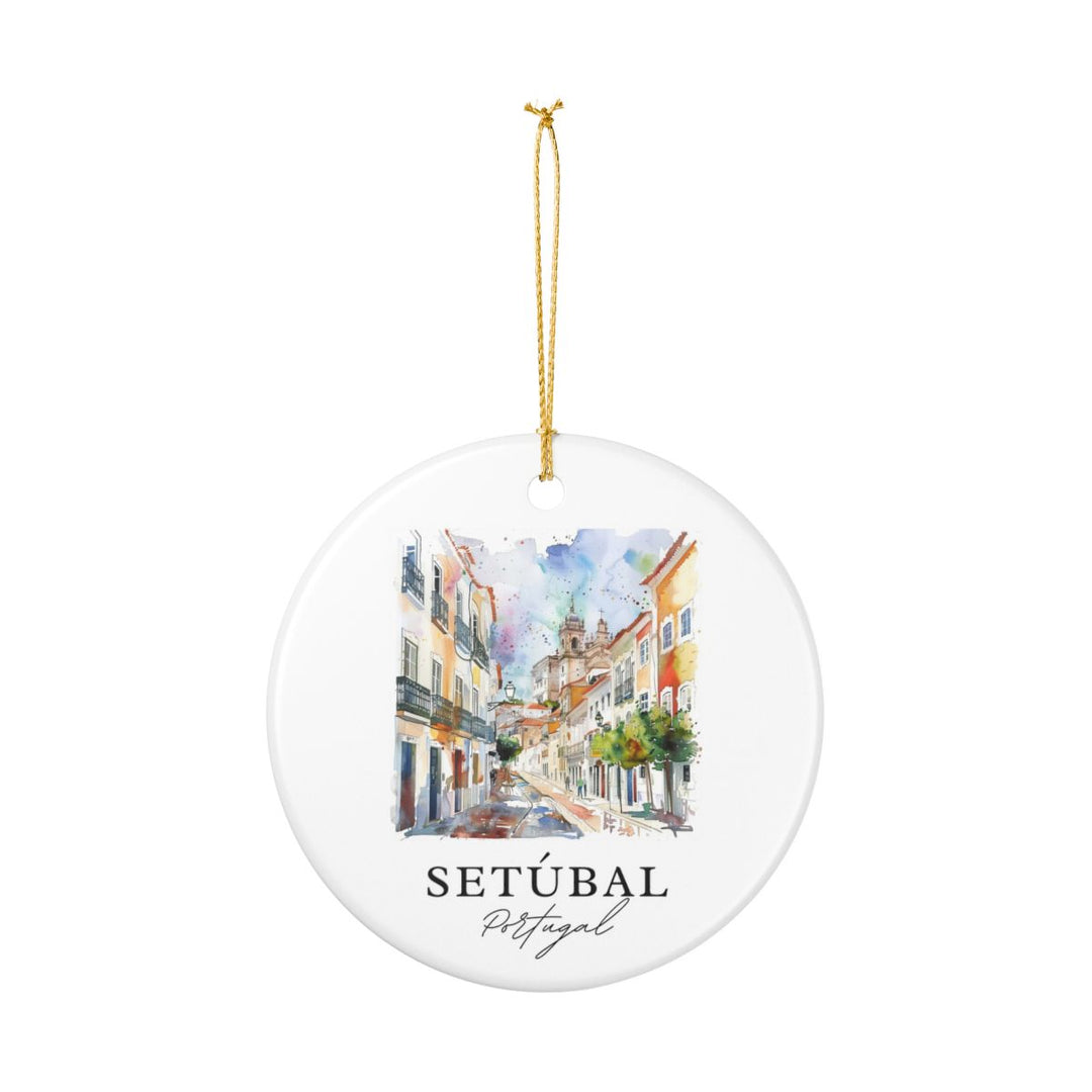 Setúbal Portugal Ornament: Unique Setúbal Souvenir, Setúbal Portugal Xmas Decor, and Authentic Setúbal Gift