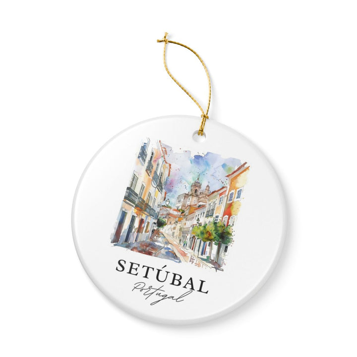 Setúbal Portugal Ornament: Unique Setúbal Souvenir, Setúbal Portugal Xmas Decor, and Authentic Setúbal Gift