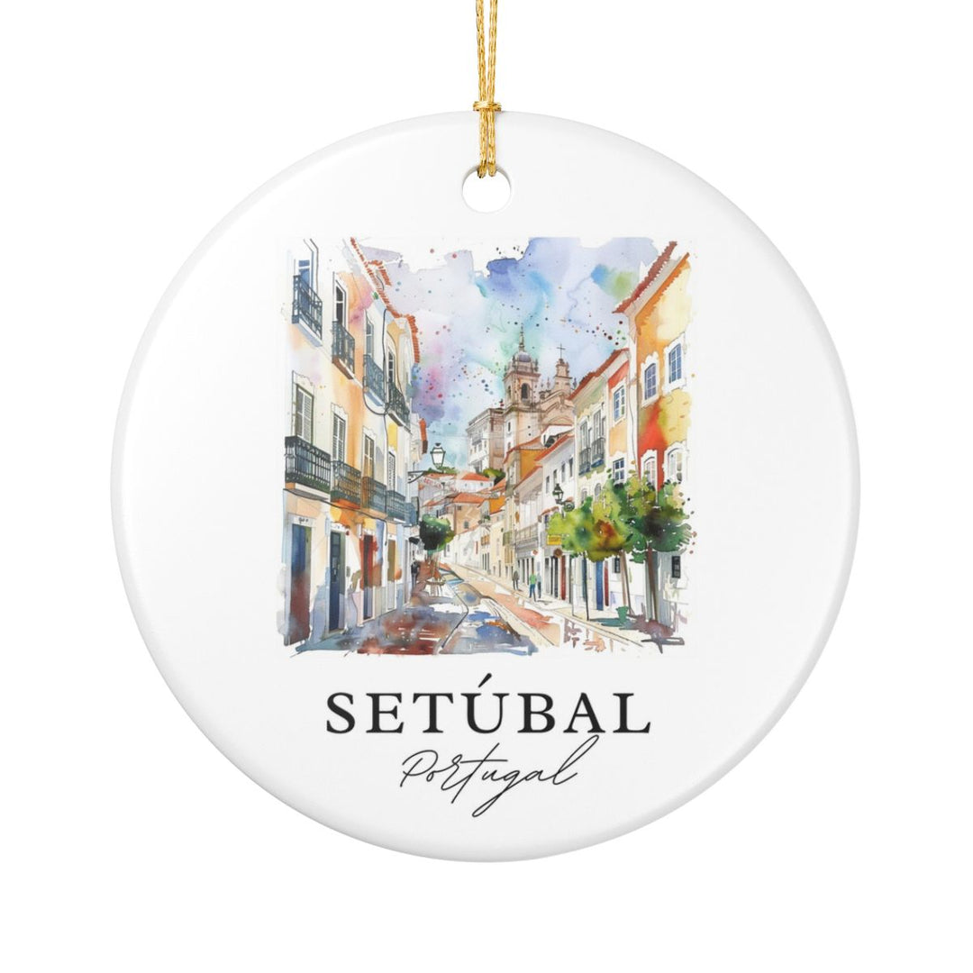 Setúbal Portugal Ornament: Unique Setúbal Souvenir, Setúbal Portugal Xmas Decor, and Authentic Setúbal Gift