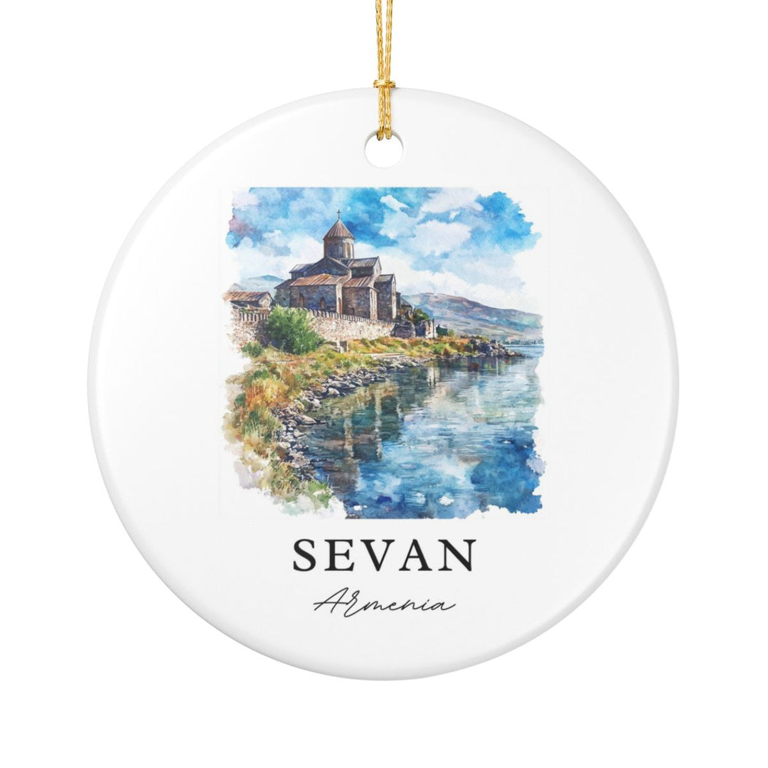 Sevan Armenia Ornament: Unique Sevan Armenia Souvenir, Sevan Armenia Xmas Decor, and Authentic Sevan Armenia Gift