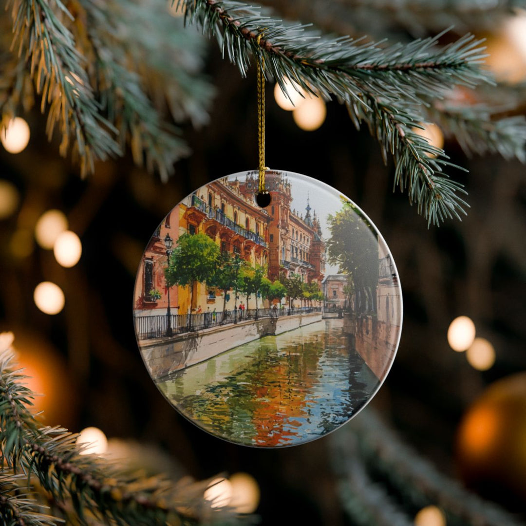 Seville Spain Ornament: Unique Seville Souvenir, Seville Spain Xmas Decor, and Authentic Seville Gift