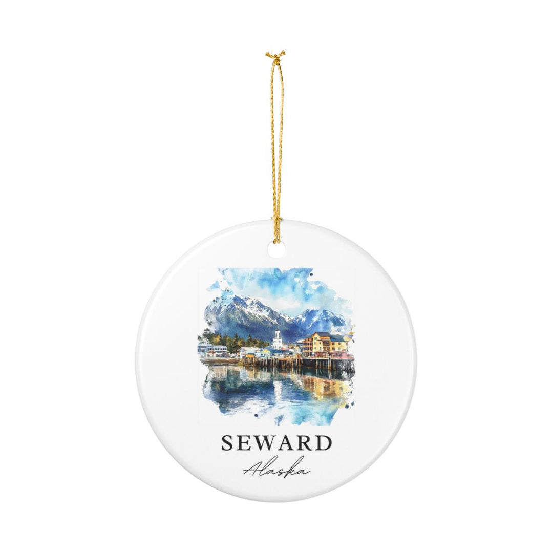 Seward Alaska Ornament: Unique Seward Alaska Souvenir, Seward Alaska Xmas Decor, and Authentic Seward Alaska Gift