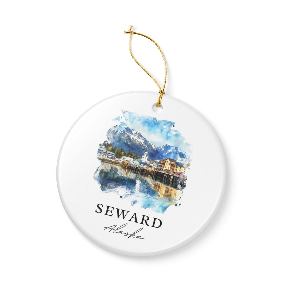 Seward Alaska Ornament: Unique Seward Alaska Souvenir, Seward Alaska Xmas Decor, and Authentic Seward Alaska Gift