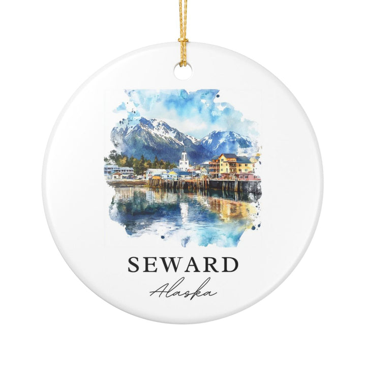 Seward Alaska Ornament: Unique Seward Alaska Souvenir, Seward Alaska Xmas Decor, and Authentic Seward Alaska Gift