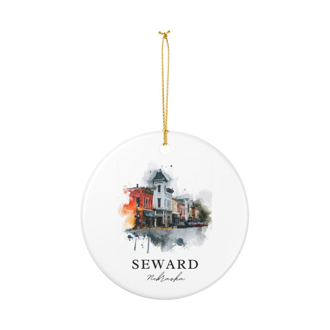 Seward Nebraska Ornament: Unique Seward Souvenir, Seward Nebraska Xmas Decor, and Authentic Seward Gift