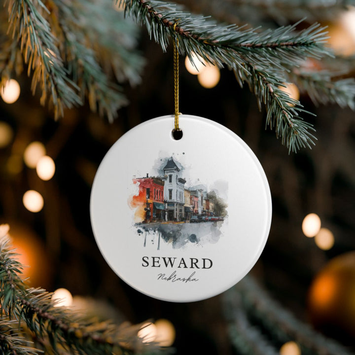 Seward Nebraska Ornament: Unique Seward Souvenir, Seward Nebraska Xmas Decor, and Authentic Seward Gift