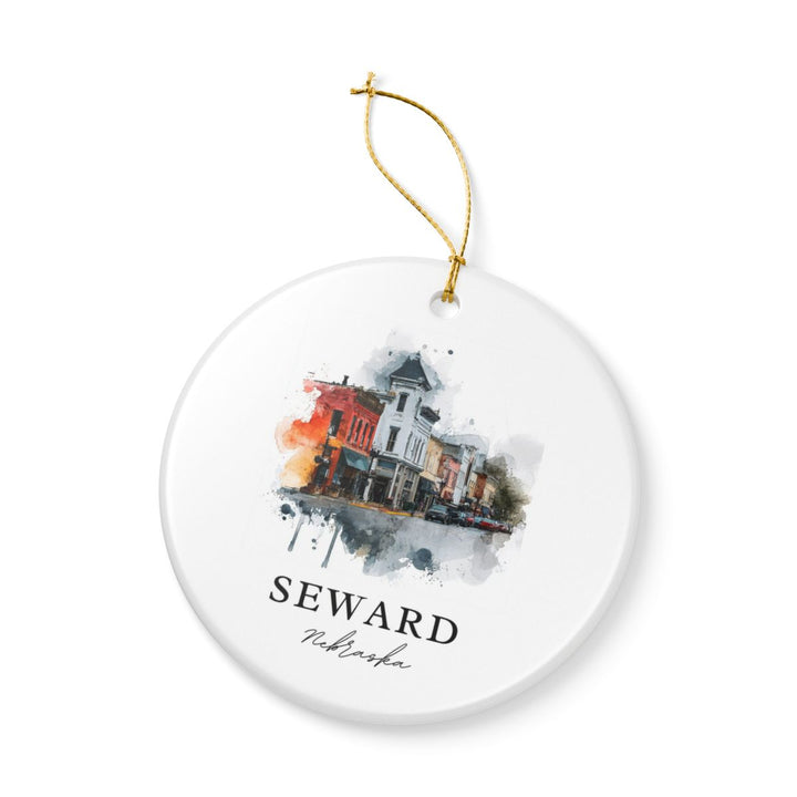 Seward Nebraska Ornament: Unique Seward Souvenir, Seward Nebraska Xmas Decor, and Authentic Seward Gift