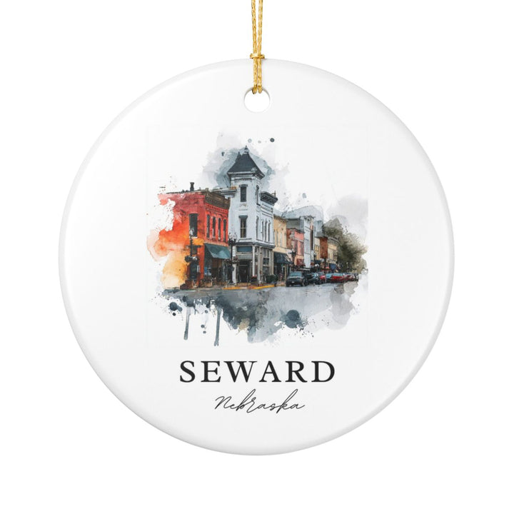 Seward Nebraska Ornament: Unique Seward Souvenir, Seward Nebraska Xmas Decor, and Authentic Seward Gift