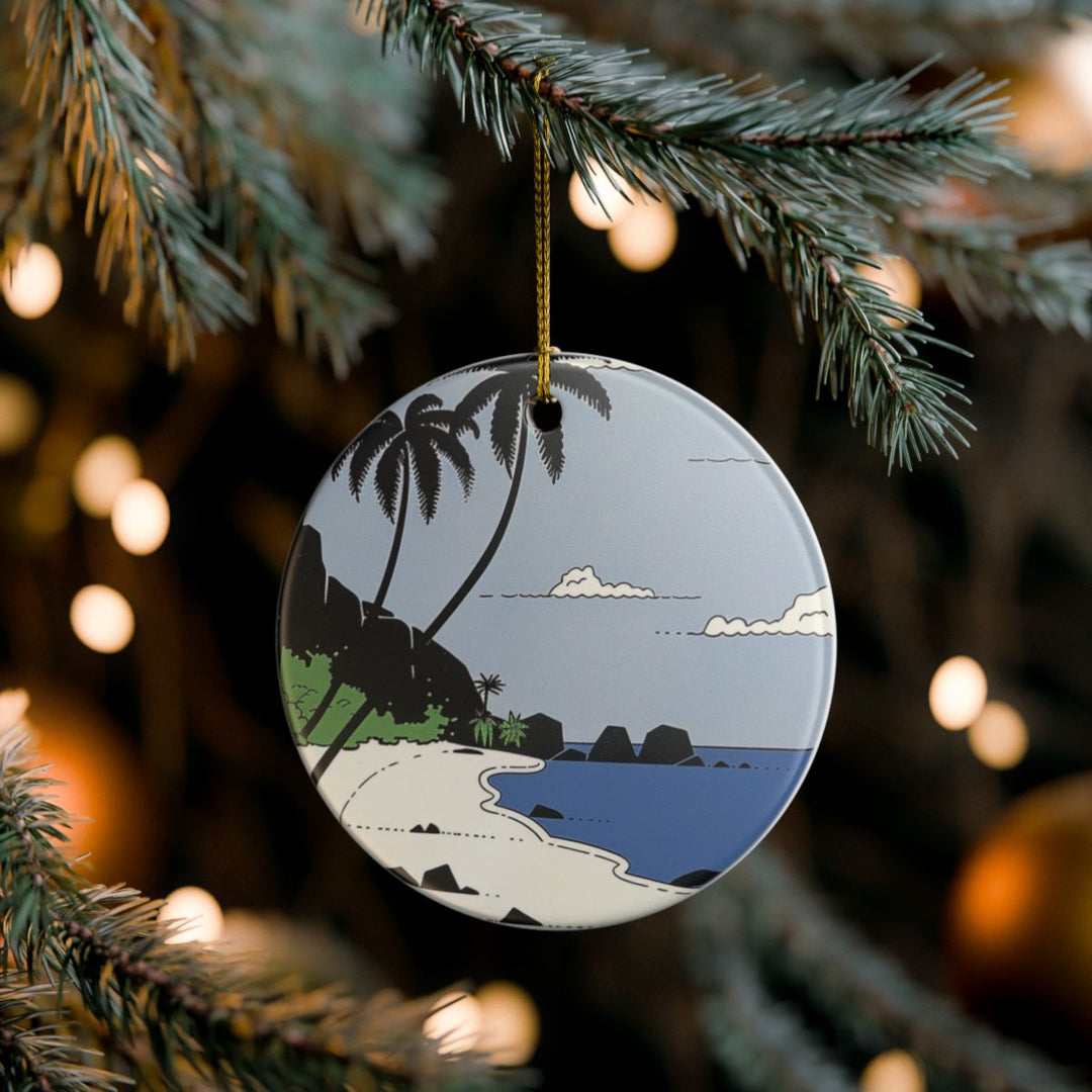 Seychelles Ornament: Unique Seychelles Souvenir, Seychelles Xmas Decor, and Authentic Seychelles Gift