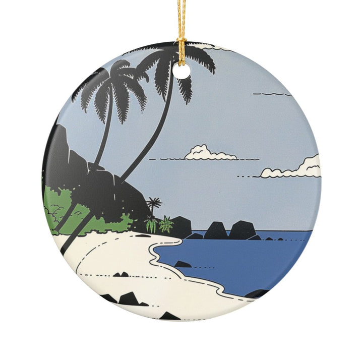 Seychelles Ornament: Unique Seychelles Souvenir, Seychelles Xmas Decor, and Authentic Seychelles Gift