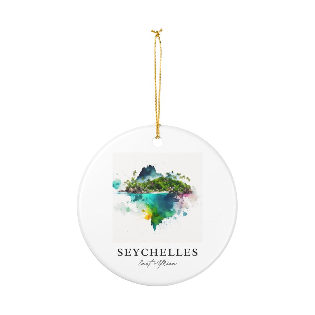 Seychelles East Africa Ornament: Unique Seychelles Souvenir, Seychelles East Africa Xmas Decor, and Authentic Seychelles Gift