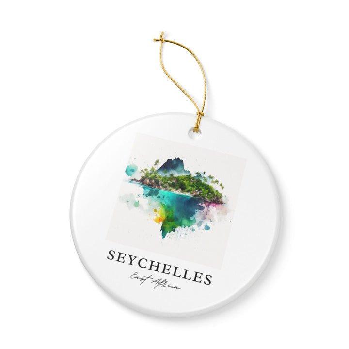 Seychelles East Africa Ornament: Unique Seychelles Souvenir, Seychelles East Africa Xmas Decor, and Authentic Seychelles Gift