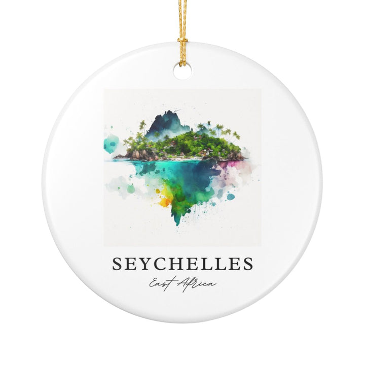 Seychelles East Africa Ornament: Unique Seychelles Souvenir, Seychelles East Africa Xmas Decor, and Authentic Seychelles Gift