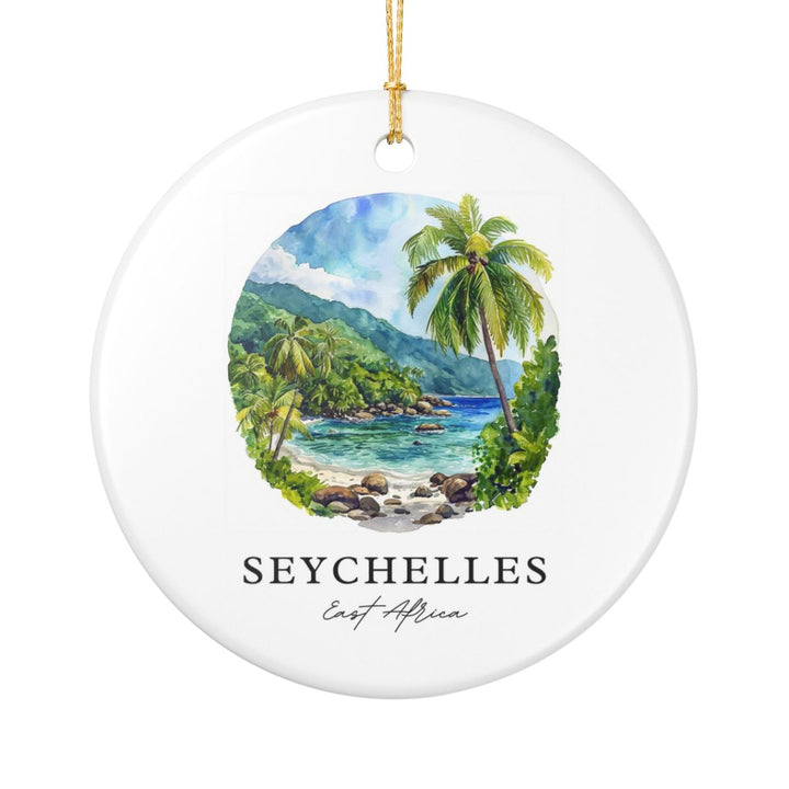 Seychelles East Africa Ornament: Unique Seychelles Souvenir, Seychelles East Africa Xmas Decor, and Authentic Seychelles Gift