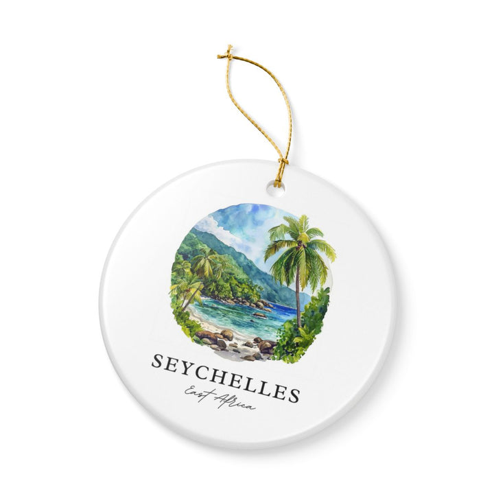 Seychelles East Africa Ornament: Unique Seychelles Souvenir, Seychelles East Africa Xmas Decor, and Authentic Seychelles Gift