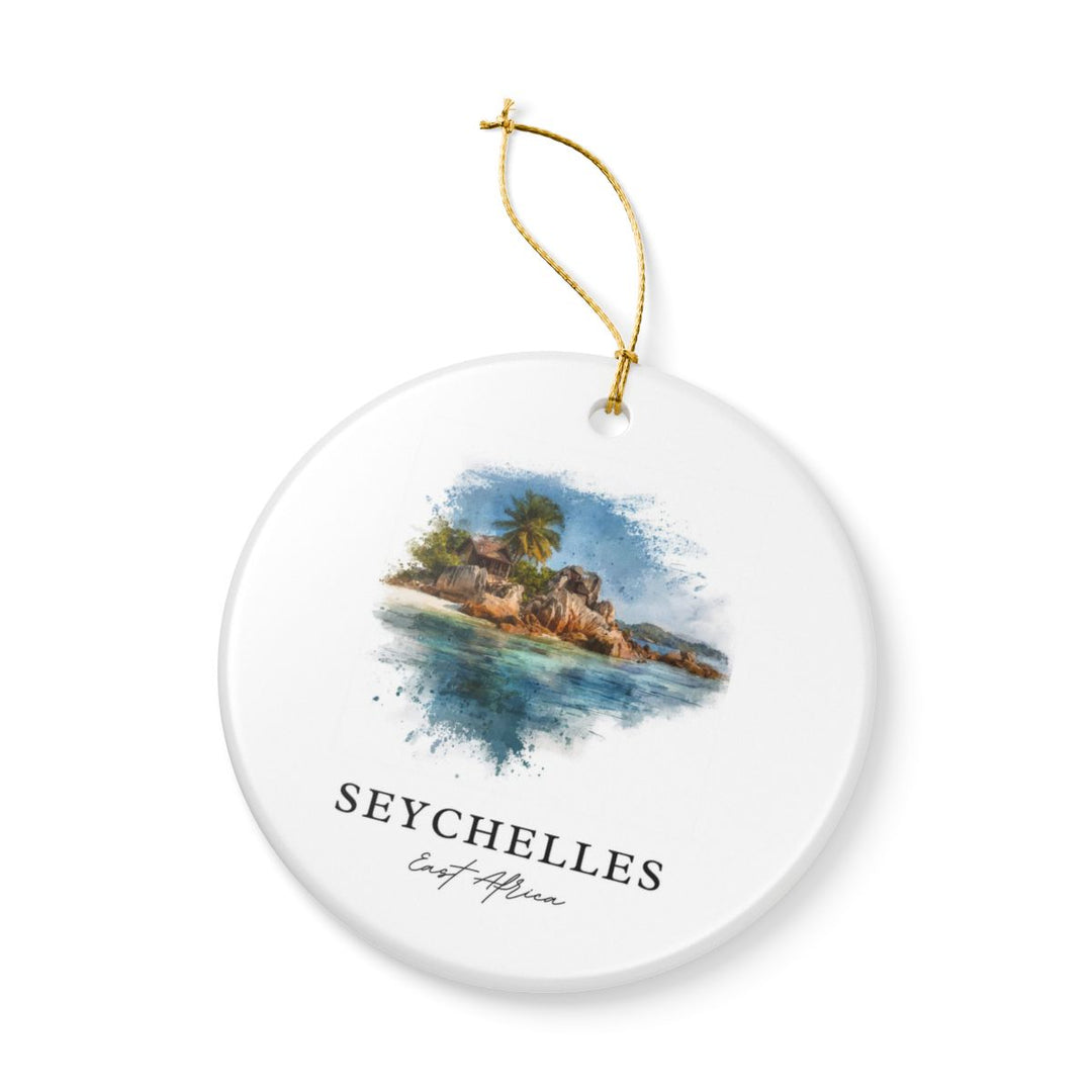 Seychelles East Africa Ornament: Unique Seychelles Souvenir, Seychelles East Africa Xmas Decor, and Authentic Seychelles Gift
