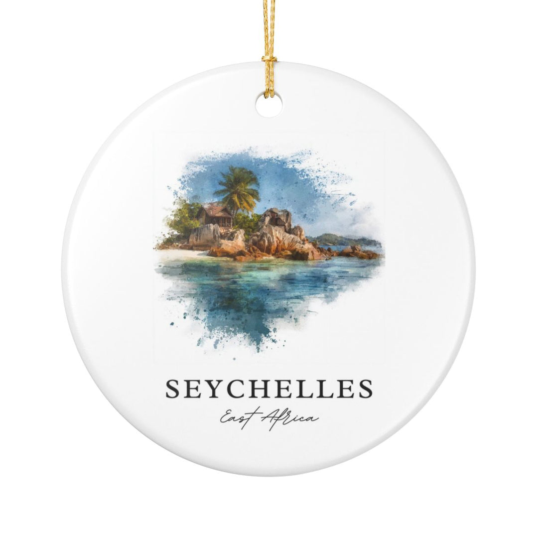 Seychelles East Africa Ornament: Unique Seychelles Souvenir, Seychelles East Africa Xmas Decor, and Authentic Seychelles Gift