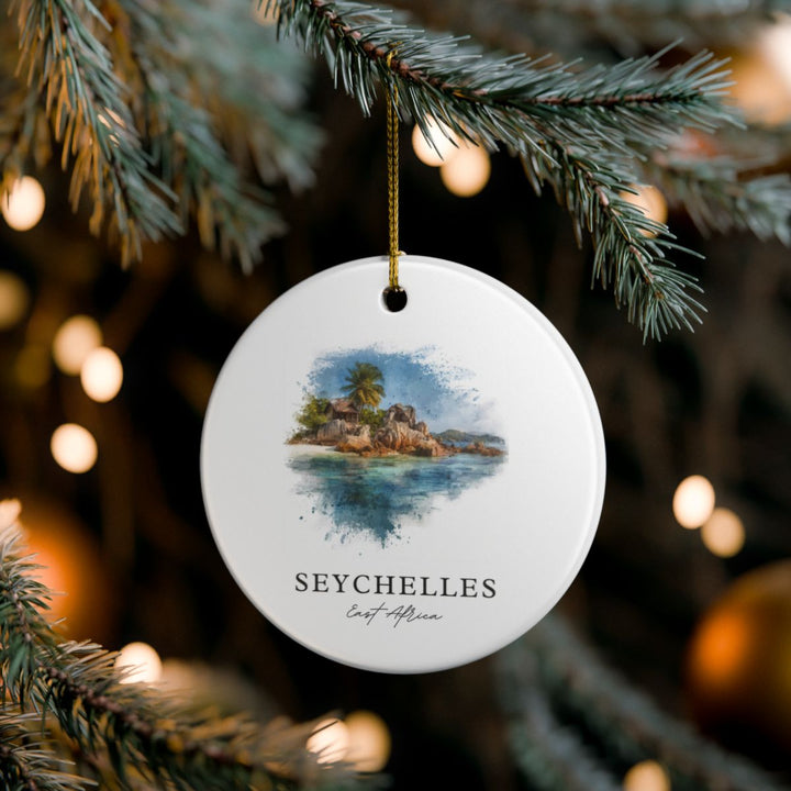 Seychelles East Africa Ornament: Unique Seychelles Souvenir, Seychelles East Africa Xmas Decor, and Authentic Seychelles Gift