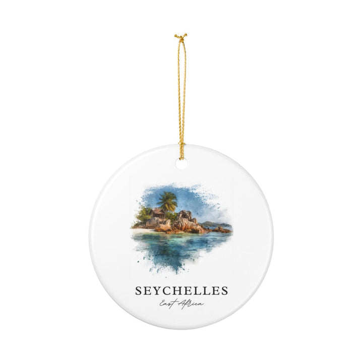 Seychelles East Africa Ornament: Unique Seychelles Souvenir, Seychelles East Africa Xmas Decor, and Authentic Seychelles Gift