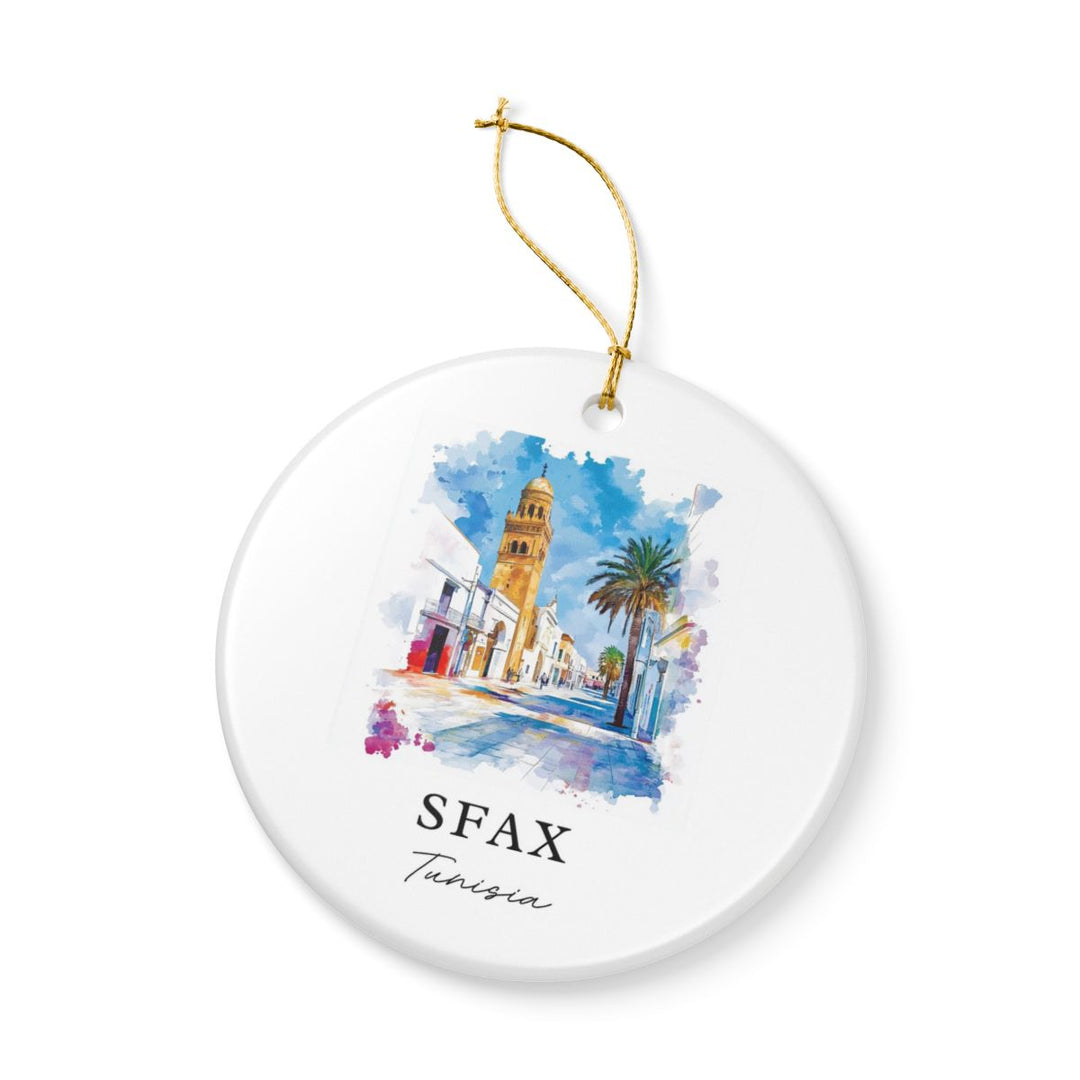 Sfax Tunisia Ornament: Unique Sfax Tunisia Souvenir, Sfax Tunisia Xmas Decor, and Authentic Sfax Tunisia Gift