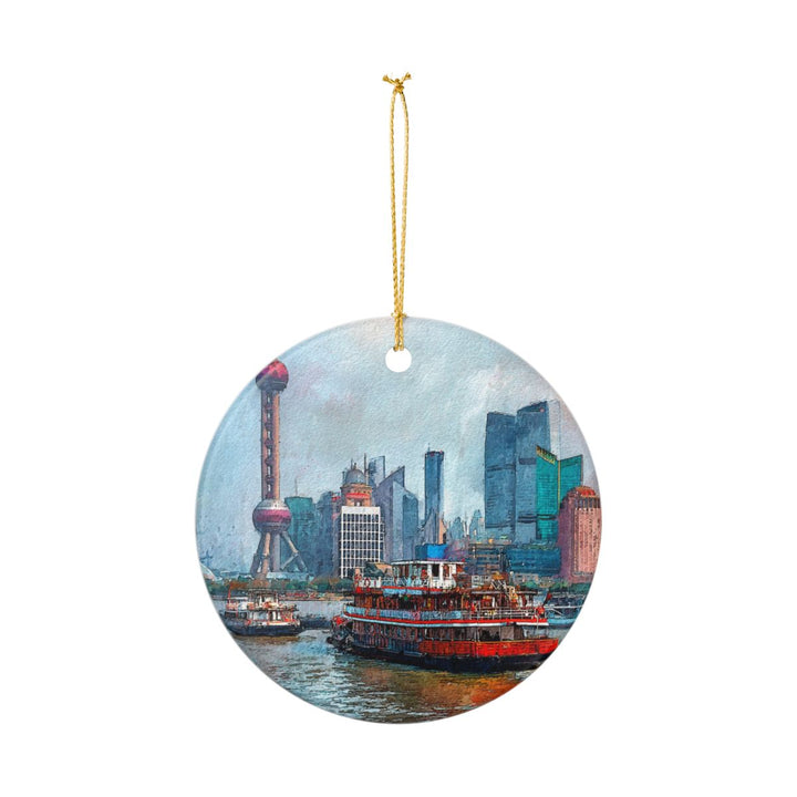 Shanghai China Ornament: Unique Shanghai Souvenir, Shanghai China Xmas Decor, and Authentic Shanghai Gift