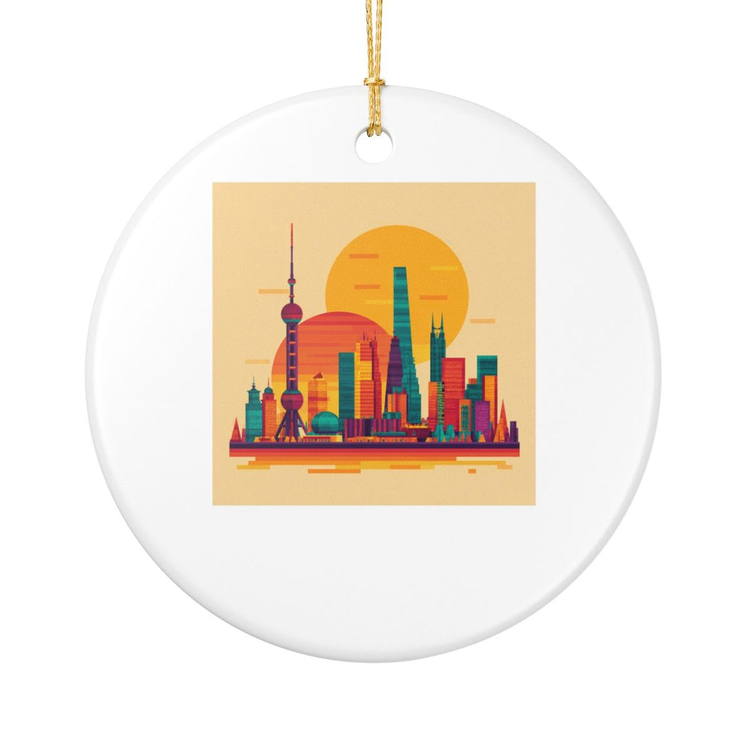 Shanghai China Ornament: Unique Shanghai Souvenir, Shanghai China Xmas Decor, and Authentic Shanghai Gift