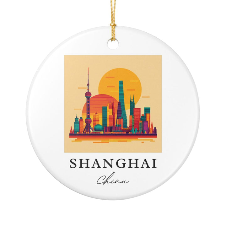 Shanghai China Ornament: Unique Shanghai Souvenir, Shanghai China Xmas Decor, and Authentic Shanghai Gift