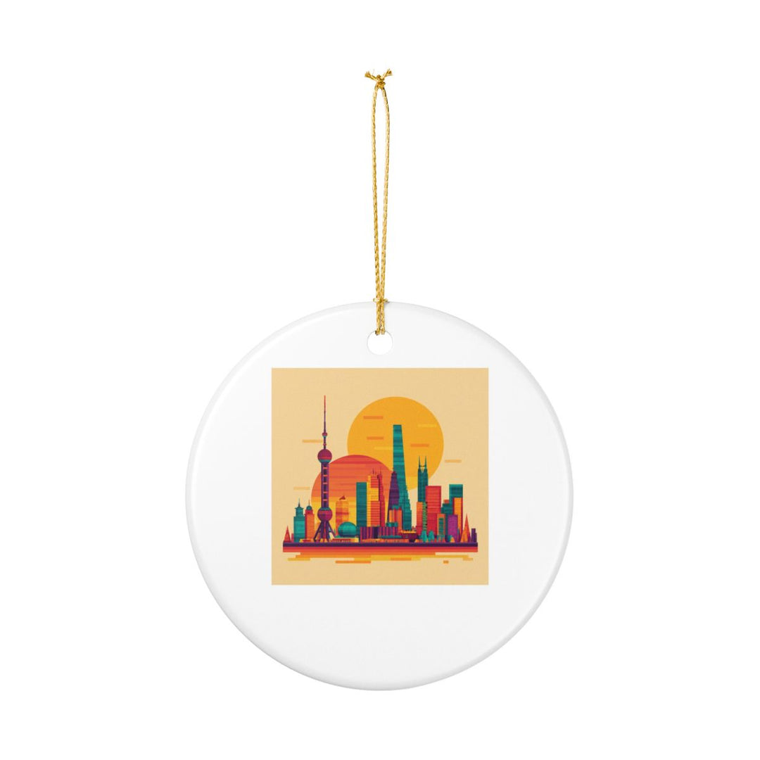 Shanghai China Ornament: Unique Shanghai Souvenir, Shanghai China Xmas Decor, and Authentic Shanghai Gift