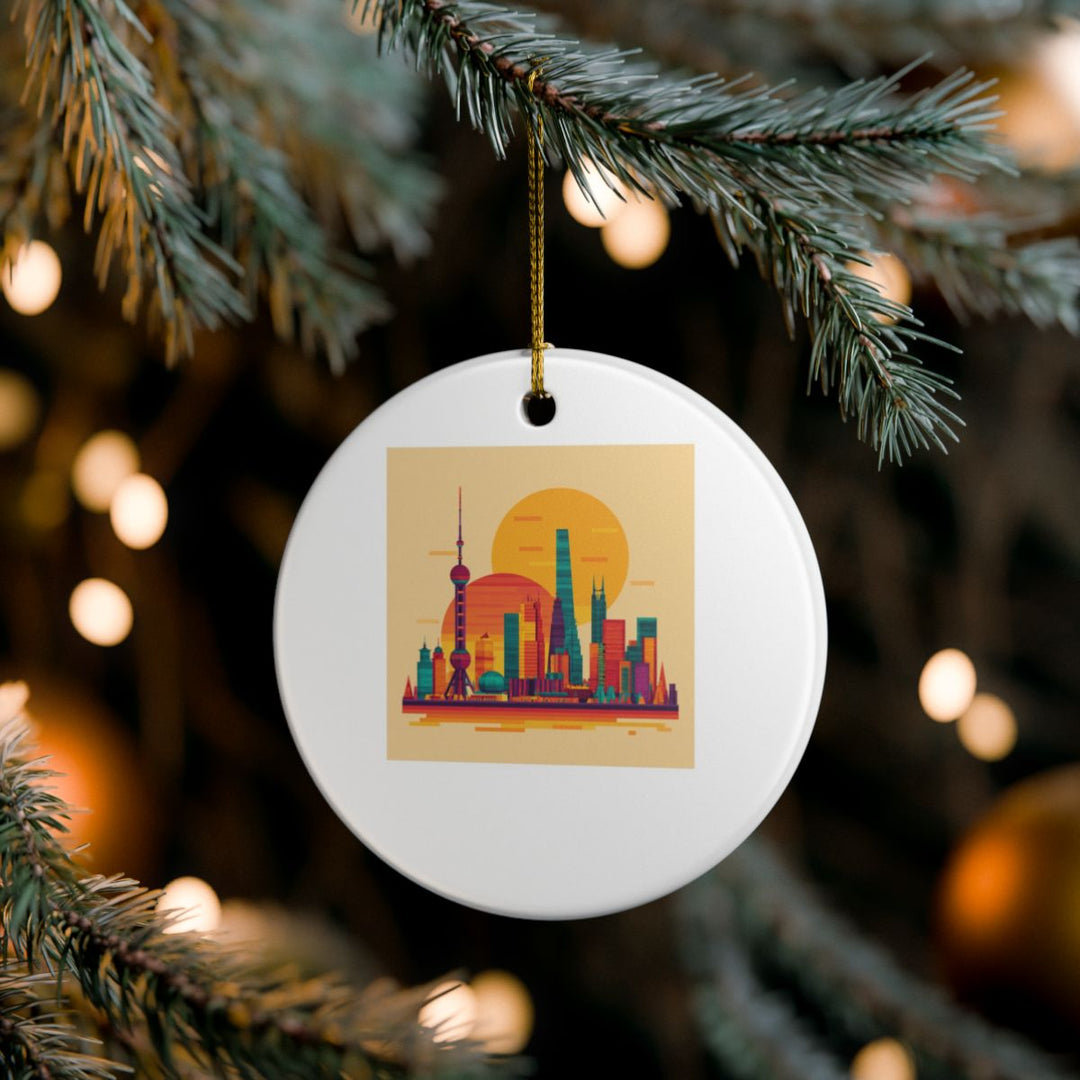 Shanghai China Ornament: Unique Shanghai Souvenir, Shanghai China Xmas Decor, and Authentic Shanghai Gift