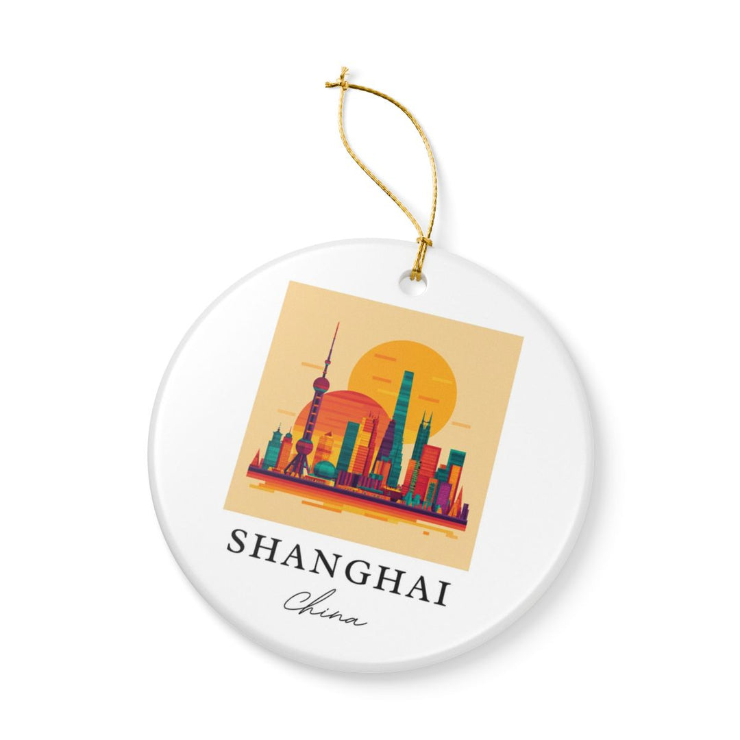 Shanghai China Ornament: Unique Shanghai Souvenir, Shanghai China Xmas Decor, and Authentic Shanghai Gift