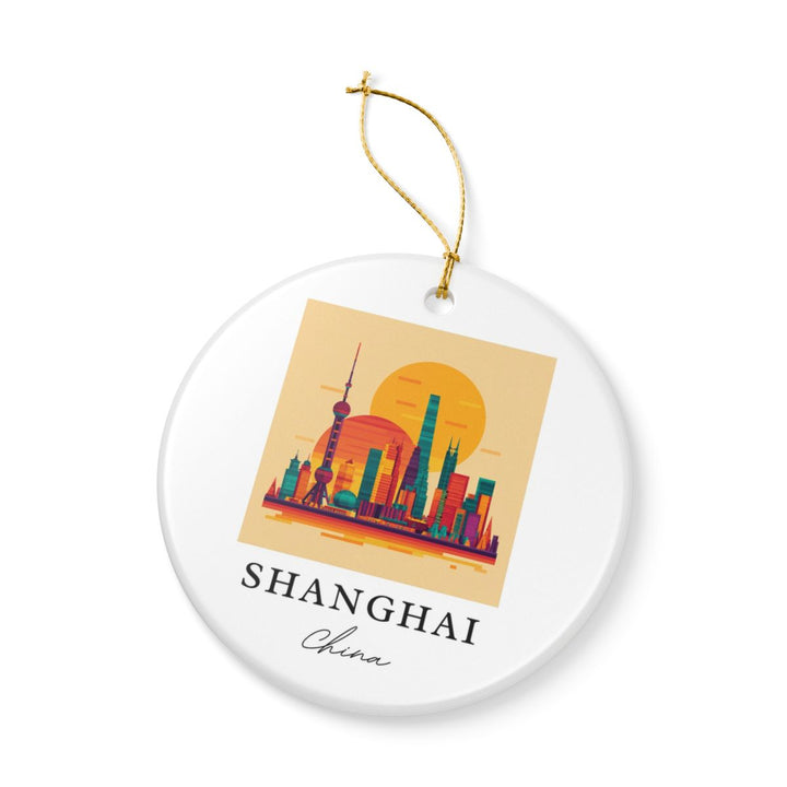 Shanghai China Ornament: Unique Shanghai Souvenir, Shanghai China Xmas Decor, and Authentic Shanghai Gift