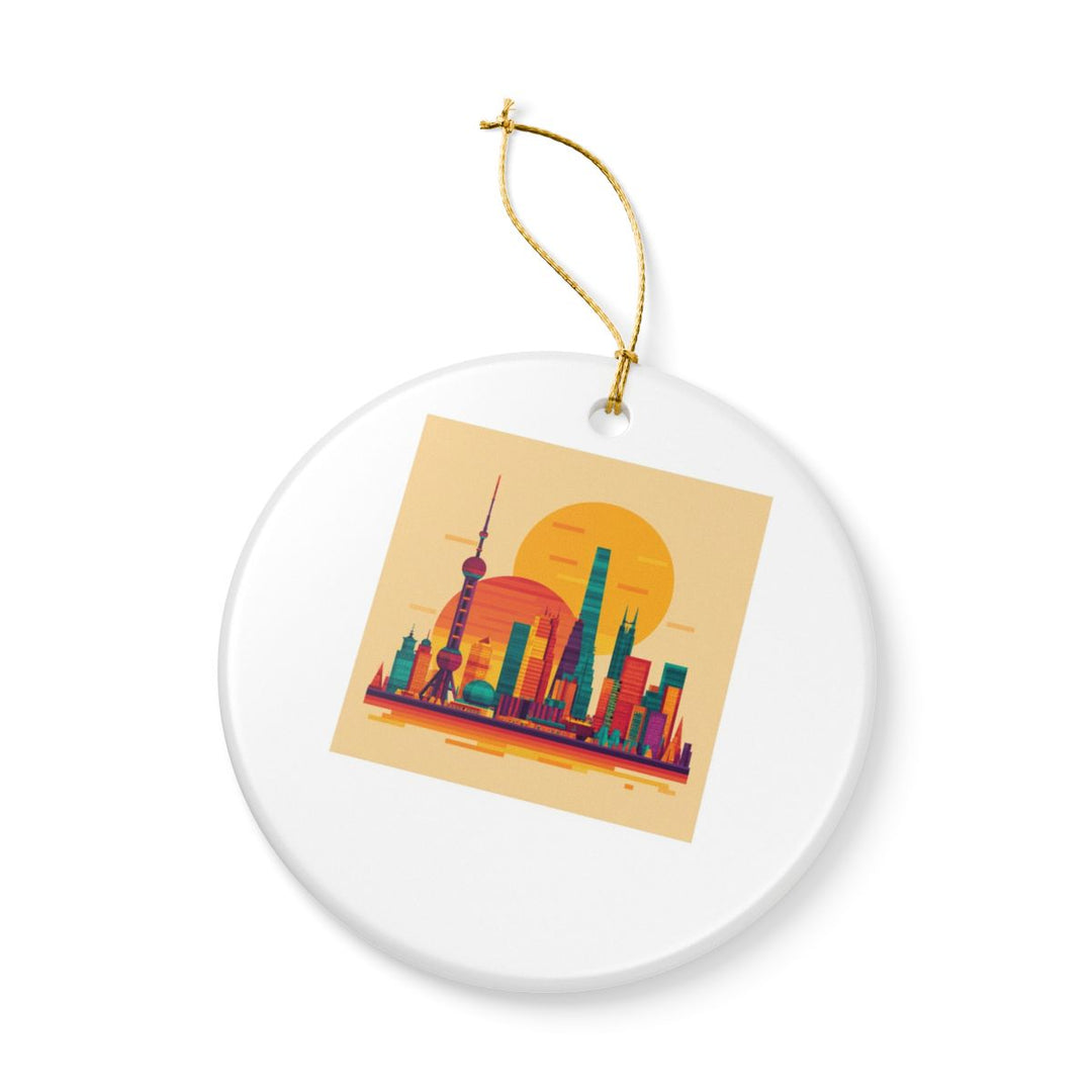 Shanghai China Ornament: Unique Shanghai Souvenir, Shanghai China Xmas Decor, and Authentic Shanghai Gift