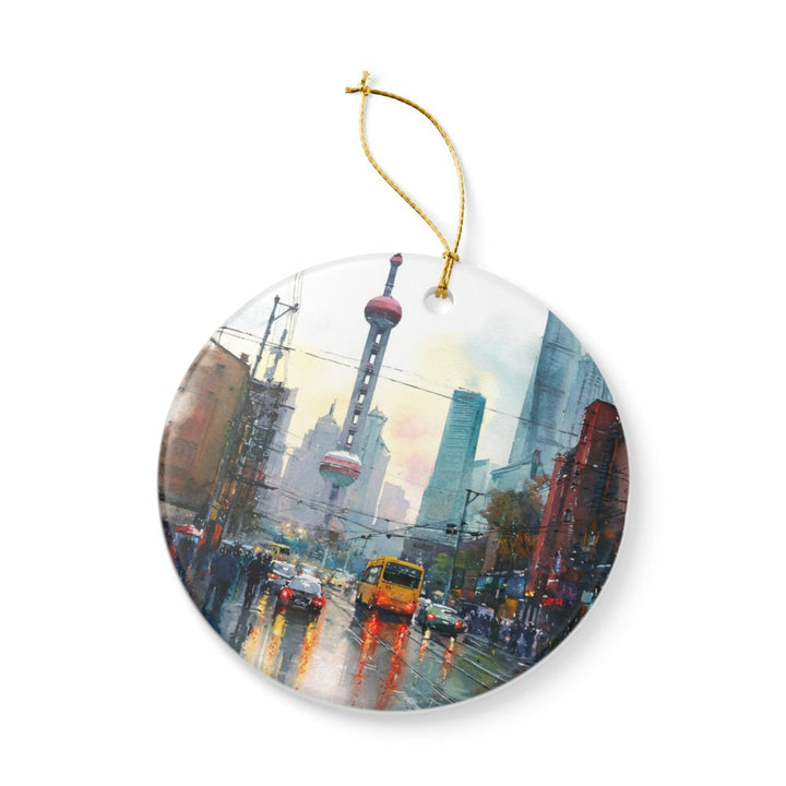 Shanghai China Ornament: Unique Shanghai Souvenir, Shanghai China Xmas Decor, and Authentic Shanghai Gift