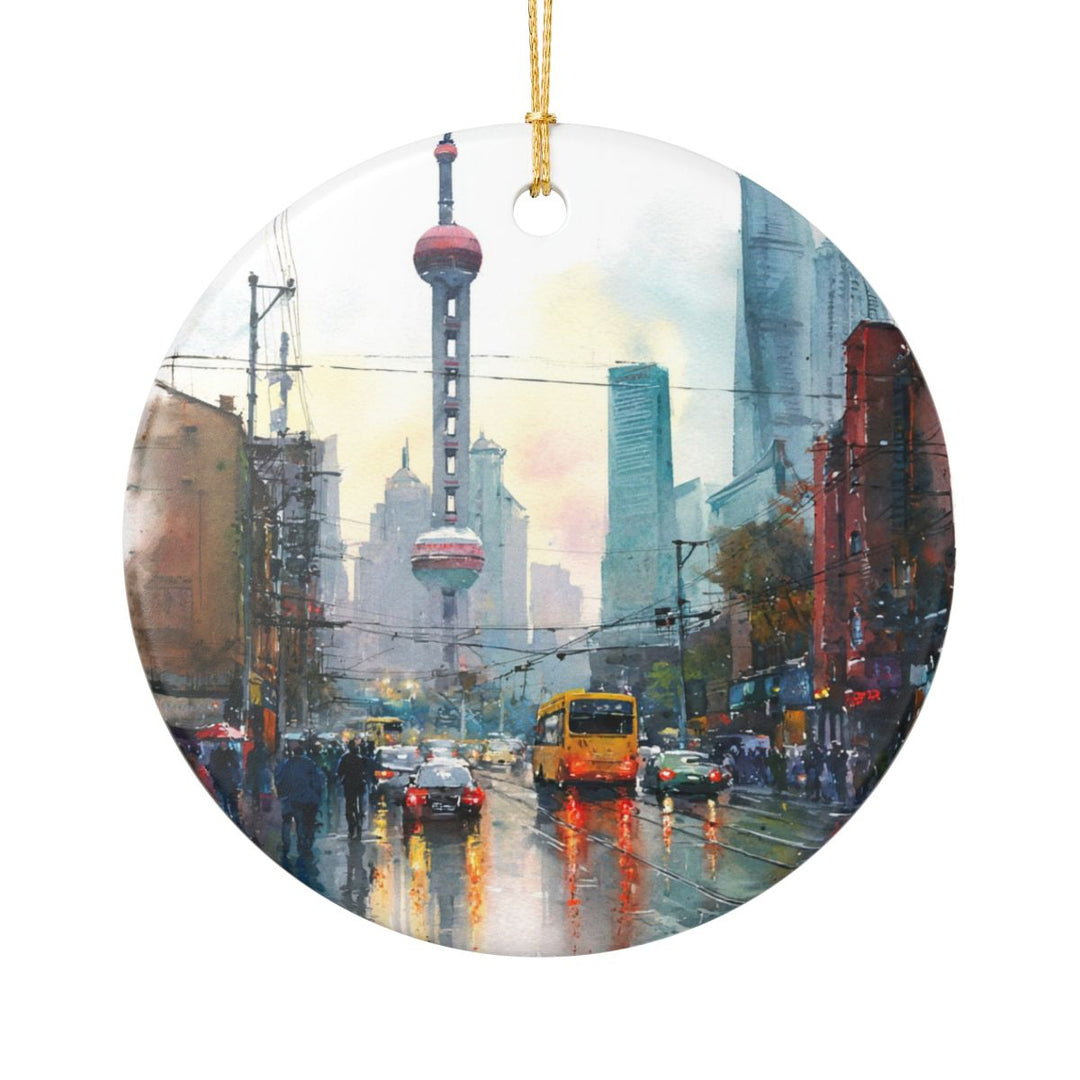 Shanghai China Ornament: Unique Shanghai Souvenir, Shanghai China Xmas Decor, and Authentic Shanghai Gift