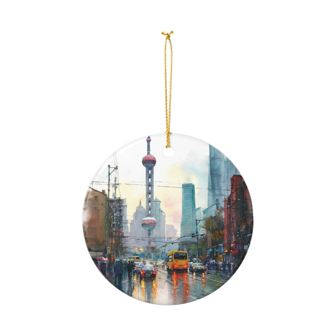 Shanghai China Ornament: Unique Shanghai Souvenir, Shanghai China Xmas Decor, and Authentic Shanghai Gift
