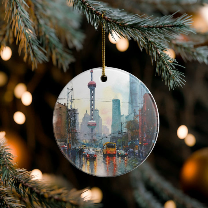 Shanghai China Ornament: Unique Shanghai Souvenir, Shanghai China Xmas Decor, and Authentic Shanghai Gift