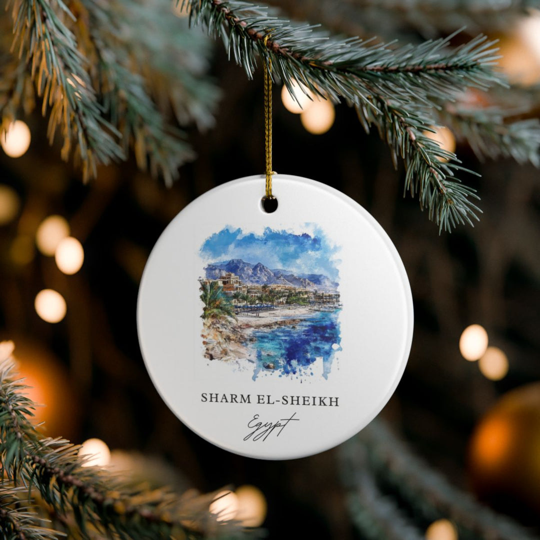 Sharm El-sheikh Ornament: Unique Sharm El-sheikh Souvenir, Sharm El-sheikh Xmas Decor, and Authentic Sharm El-sheikh Gift