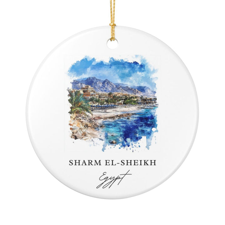 Sharm El-sheikh Ornament: Unique Sharm El-sheikh Souvenir, Sharm El-sheikh Xmas Decor, and Authentic Sharm El-sheikh Gift