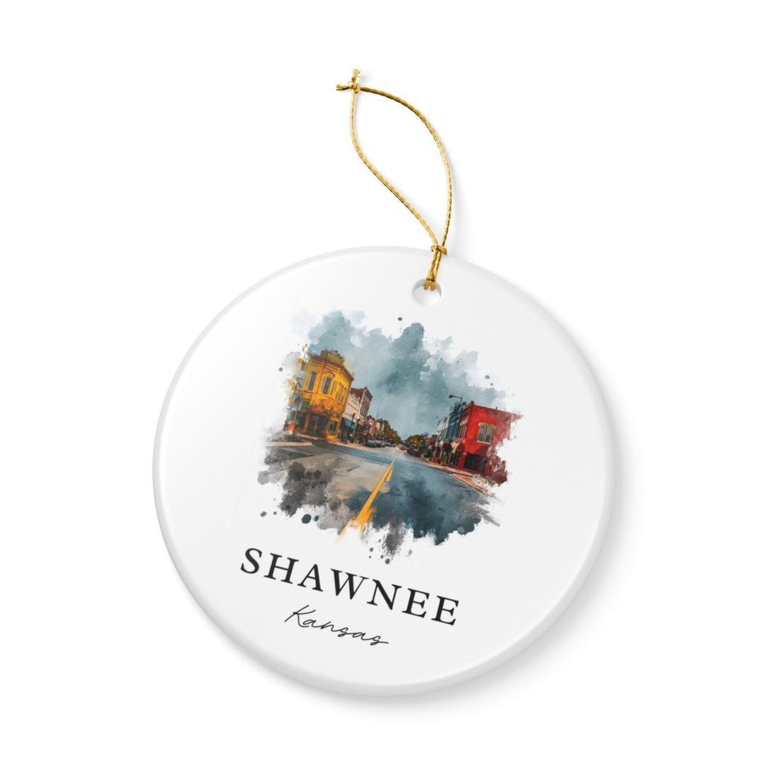 Shawnee Kansas Ornament: Unique Shawnee Souvenir, Shawnee Kansas Xmas Decor, and Authentic Shawnee Gift