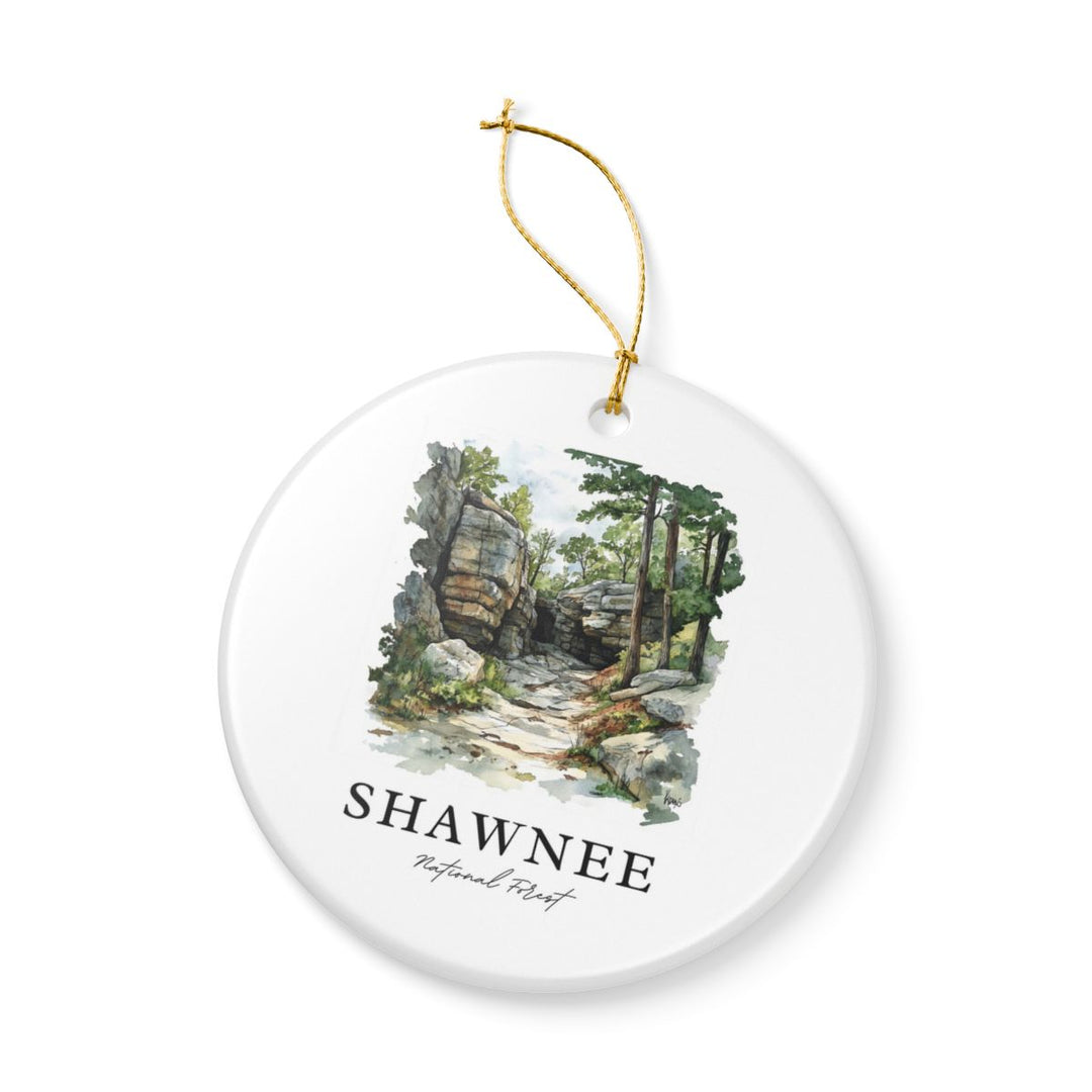 Shawnee National Forest Ornament: Unique Shawnee National Forest Souvenir, Shawnee National Forest Xmas Decor, and Authentic Shawnee National Forest Gift
